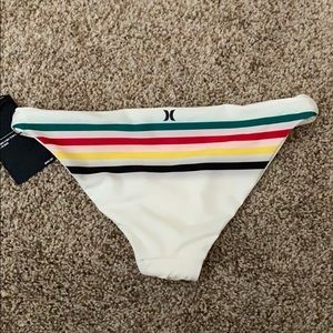 White Hurley bathing suit bottoms in small